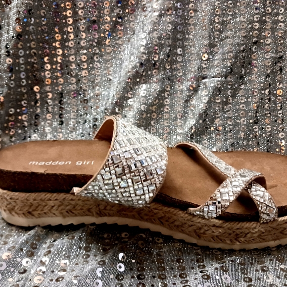 Madden Girl Caseo Platform Espadrille Sandal Size 10 Nwot - Picture 4 of 12